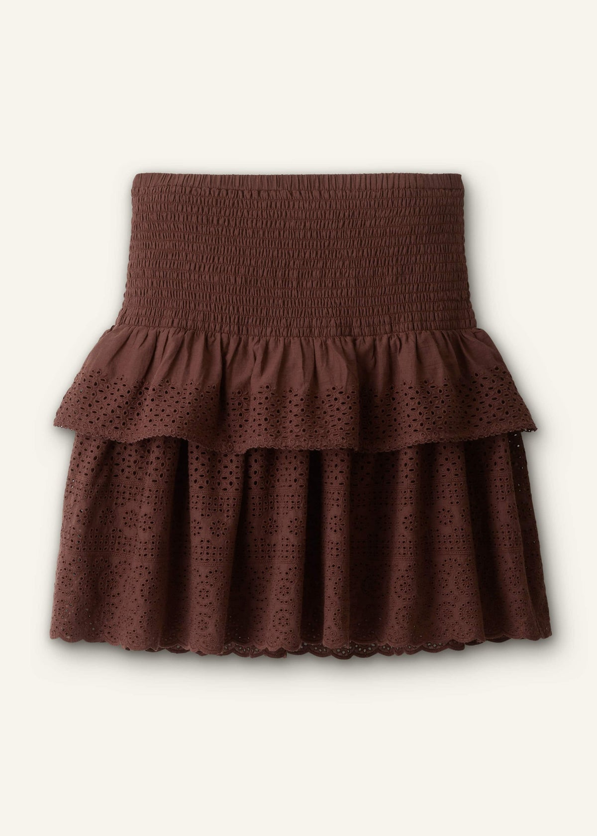 Cinnamon Shirred Mini Skirt | ME+EM