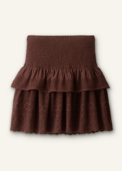 Cinnamon Shirred Mini Skirt | ME+EM