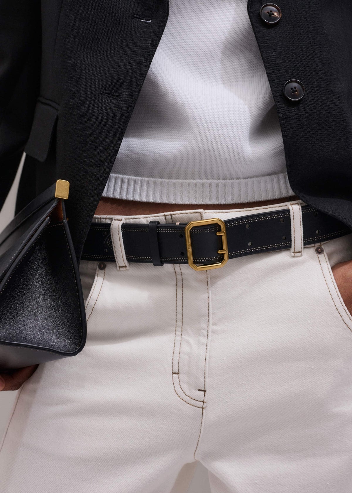 Black Double Prong Belt | ME+EM
