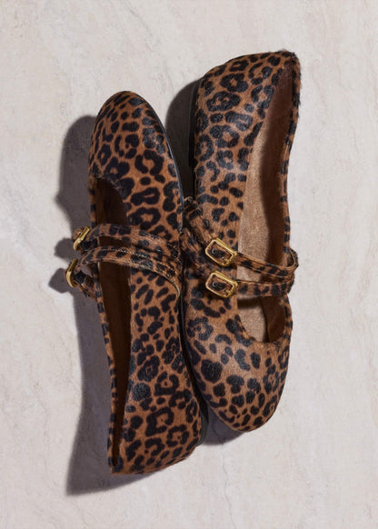 Dark Brown Leopard Ballet Flat | ME+EM