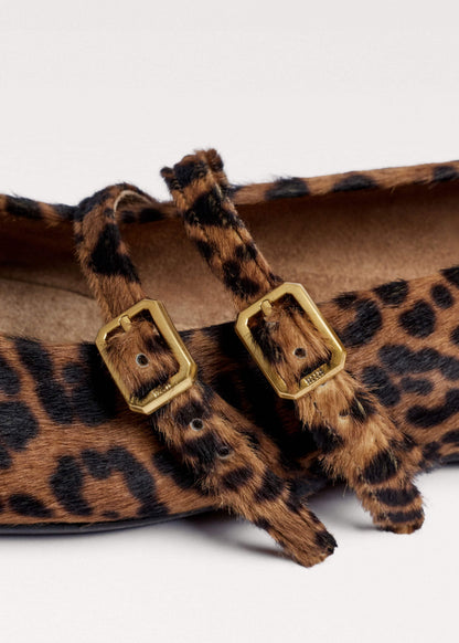 Dark Brown Leopard Ballet Flat | ME+EM