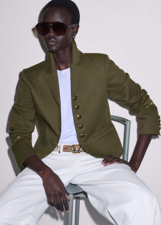 Khaki Wear With Everything Fitted Utility Jacket | ME+EM