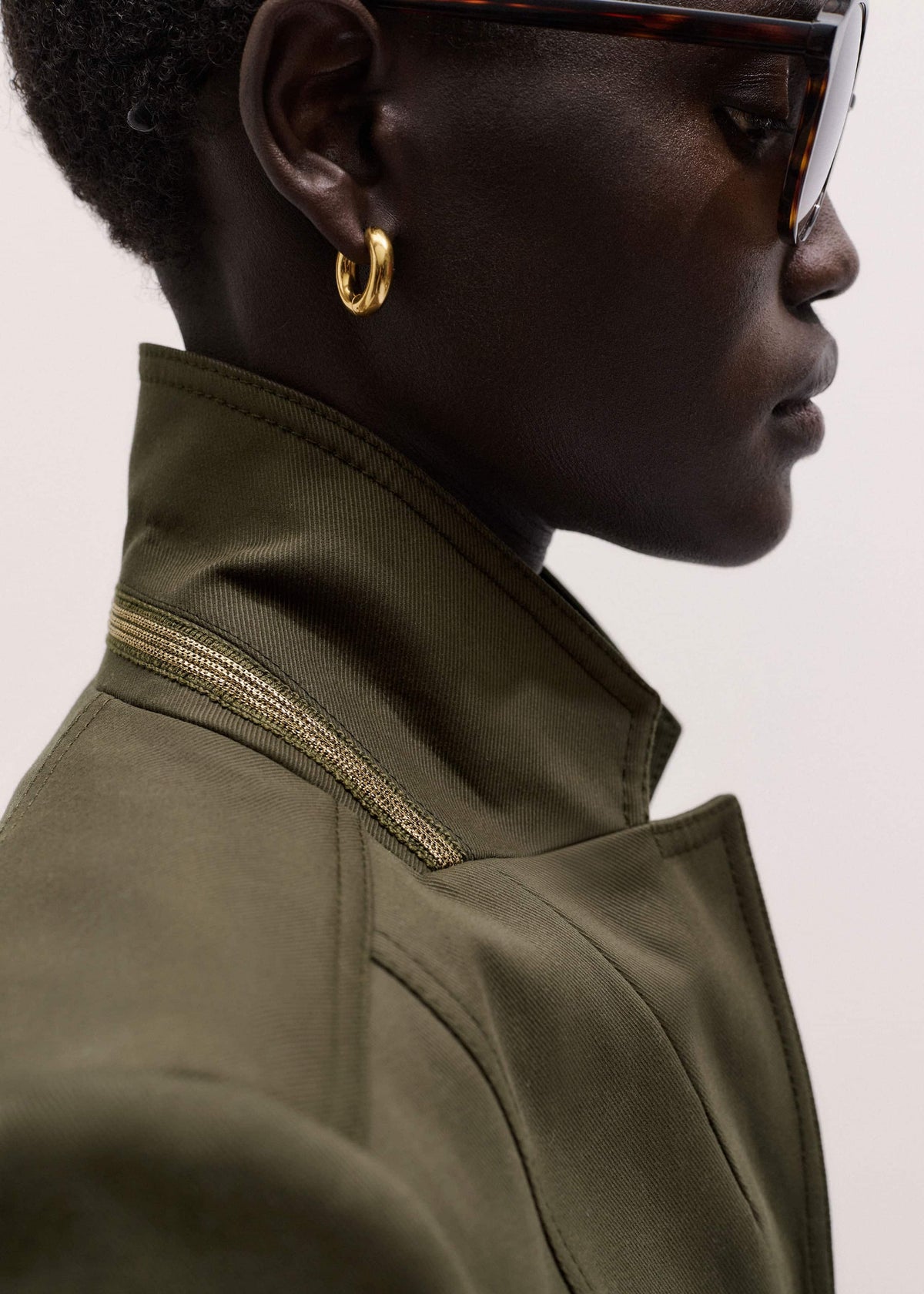 Khaki Wear With Everything Fitted Utility Jacket | ME+EM