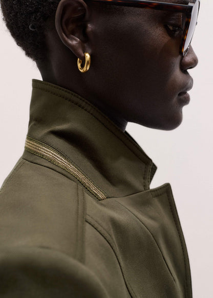 Khaki Wear With Everything Fitted Utility Jacket | ME+EM