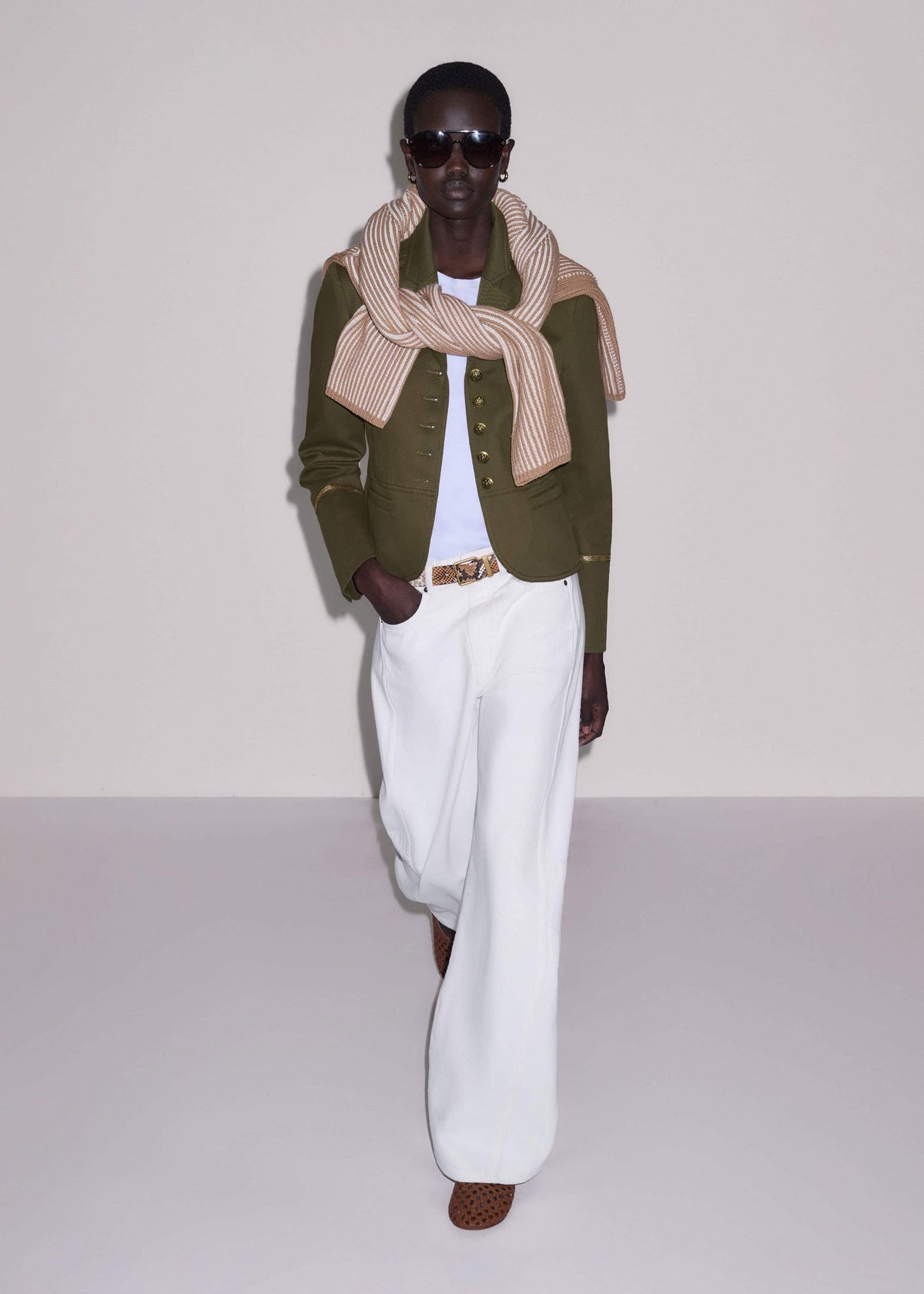 Khaki Wear With Everything Fitted Utility Jacket | ME+EM