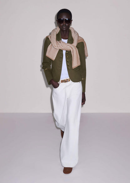 Khaki Wear With Everything Fitted Utility Jacket | ME+EM