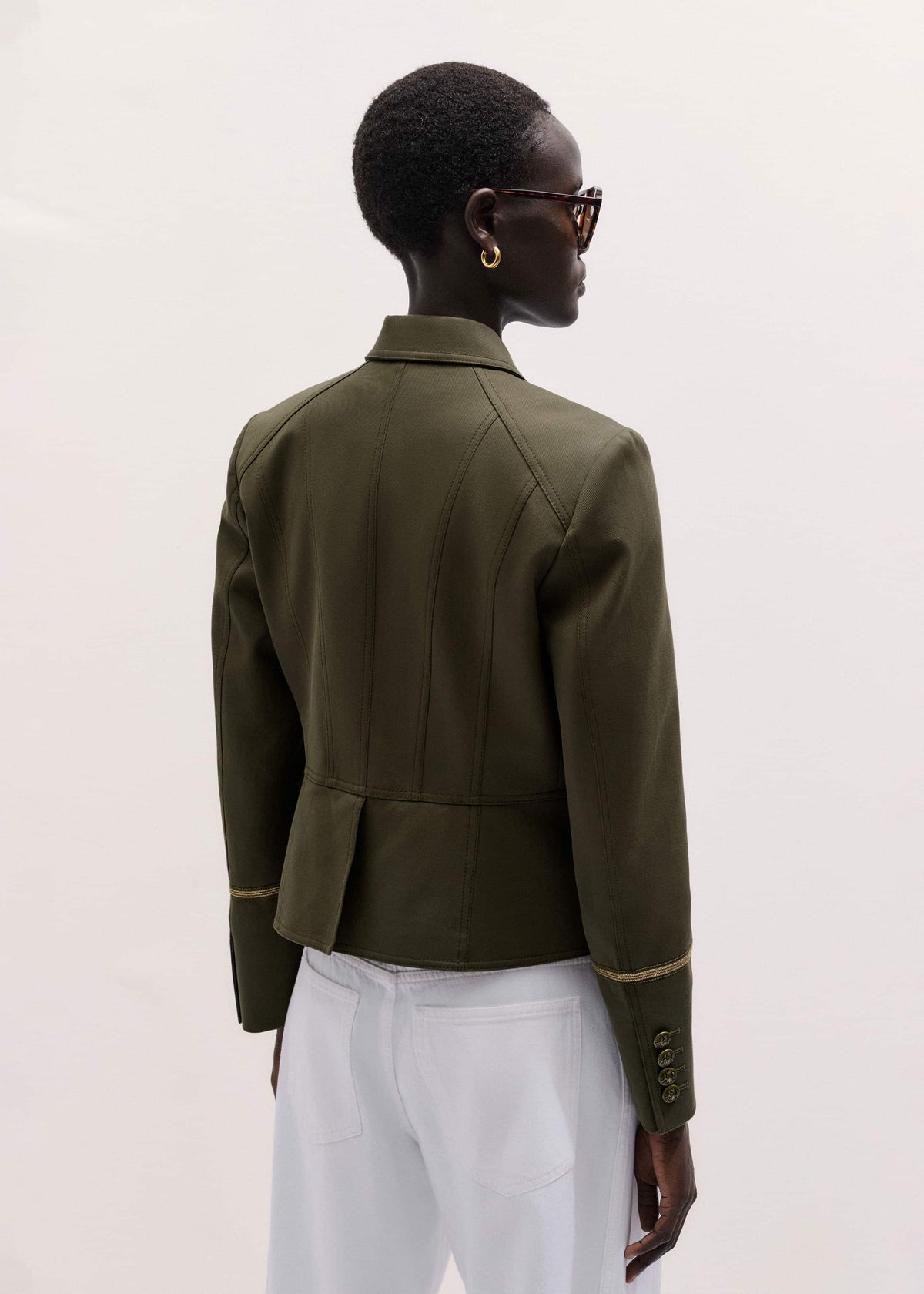 Khaki Wear With Everything Fitted Utility Jacket | ME+EM