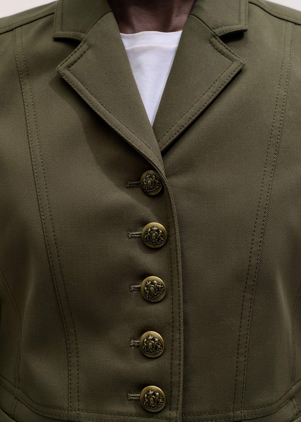 Khaki Wear With Everything Fitted Utility Jacket | ME+EM