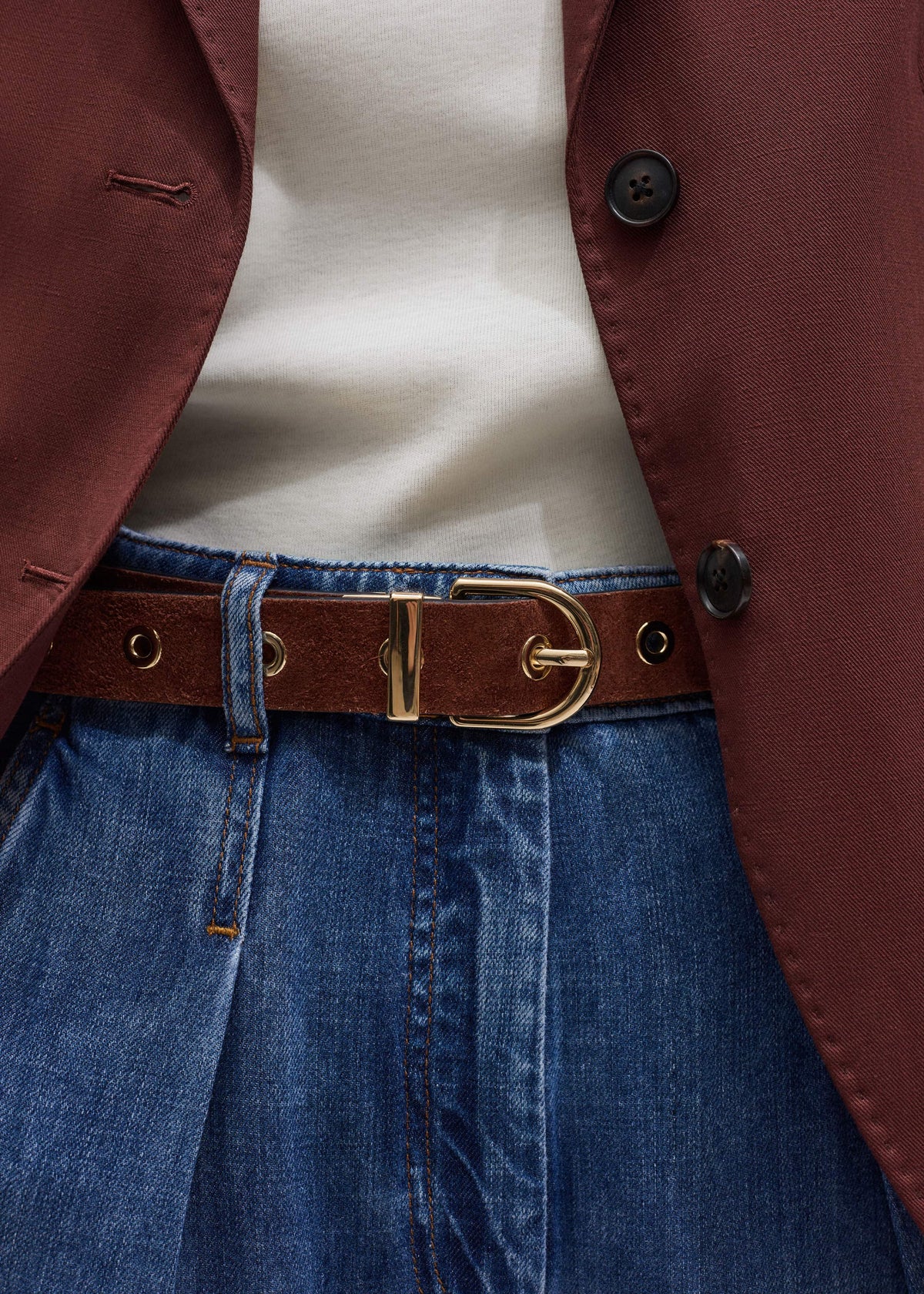 Black Reversible Eyelet Belt | ME+EM