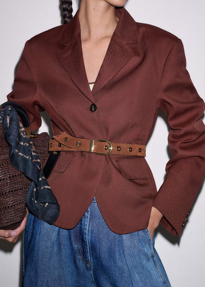 Black Reversible Eyelet Belt | ME+EM