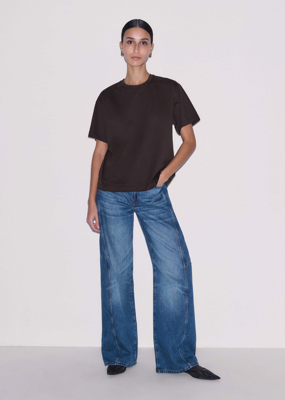 Brown Oversized Tee | ME+EM