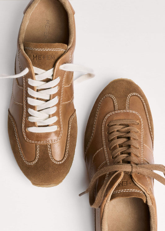 Brown Retro Runner Sneaker | ME+EM