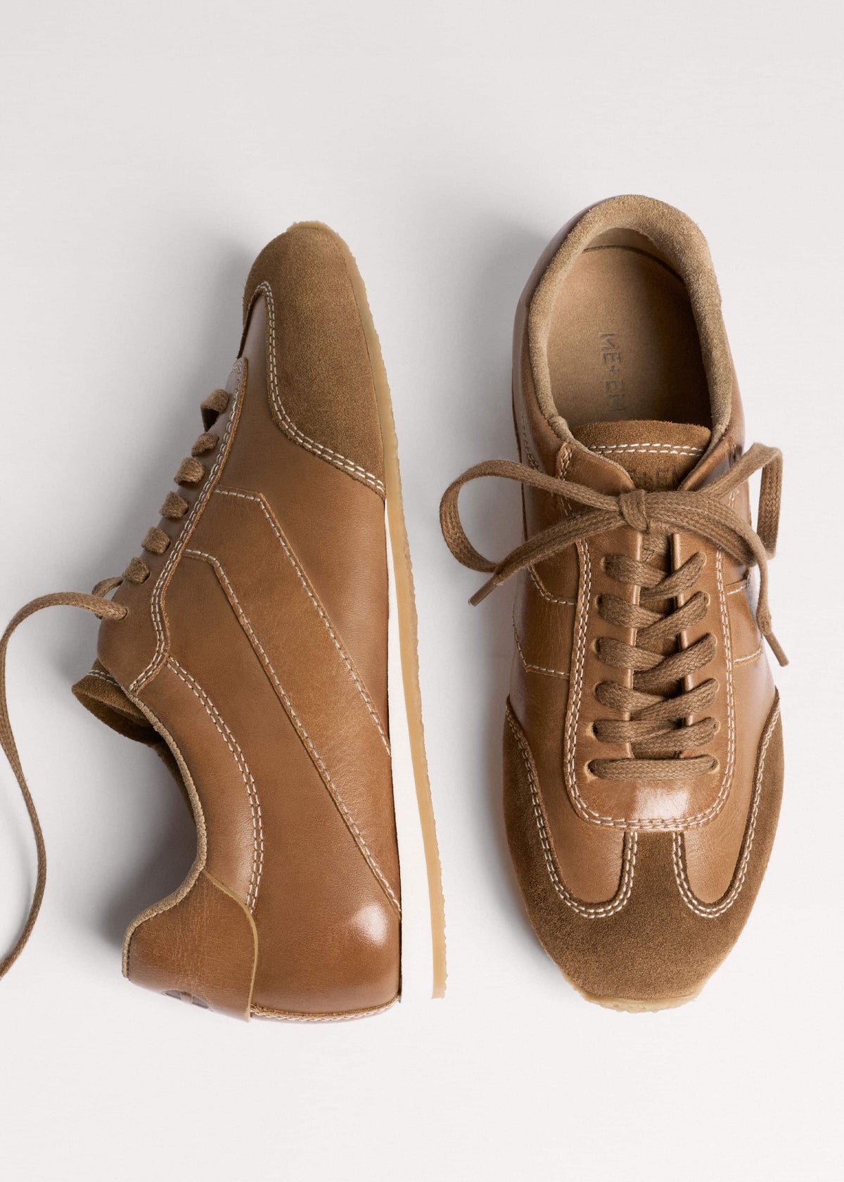 Brown Retro Runner Sneaker | ME+EM