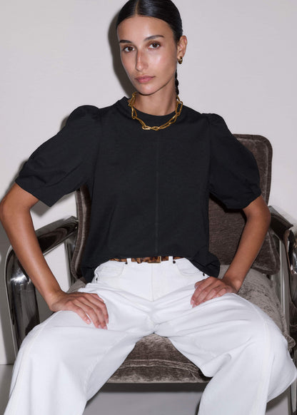 Black Feminine Swing Top | ME+EM