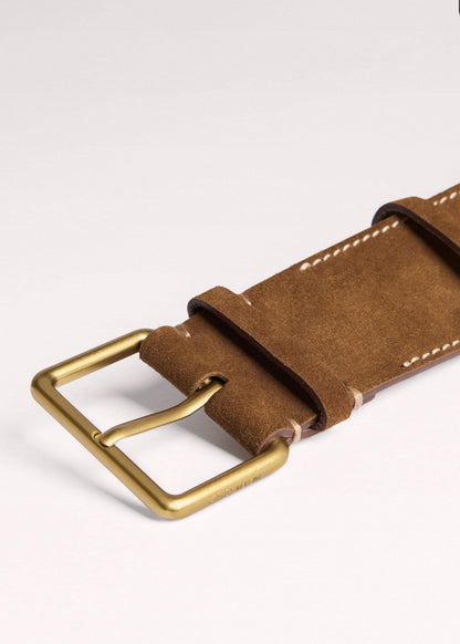 Brown Wide Waist Belt | ME+EM