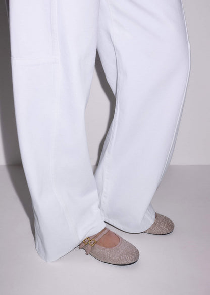 Gold Mesh AM-PM Ballet Flat | ME+EM