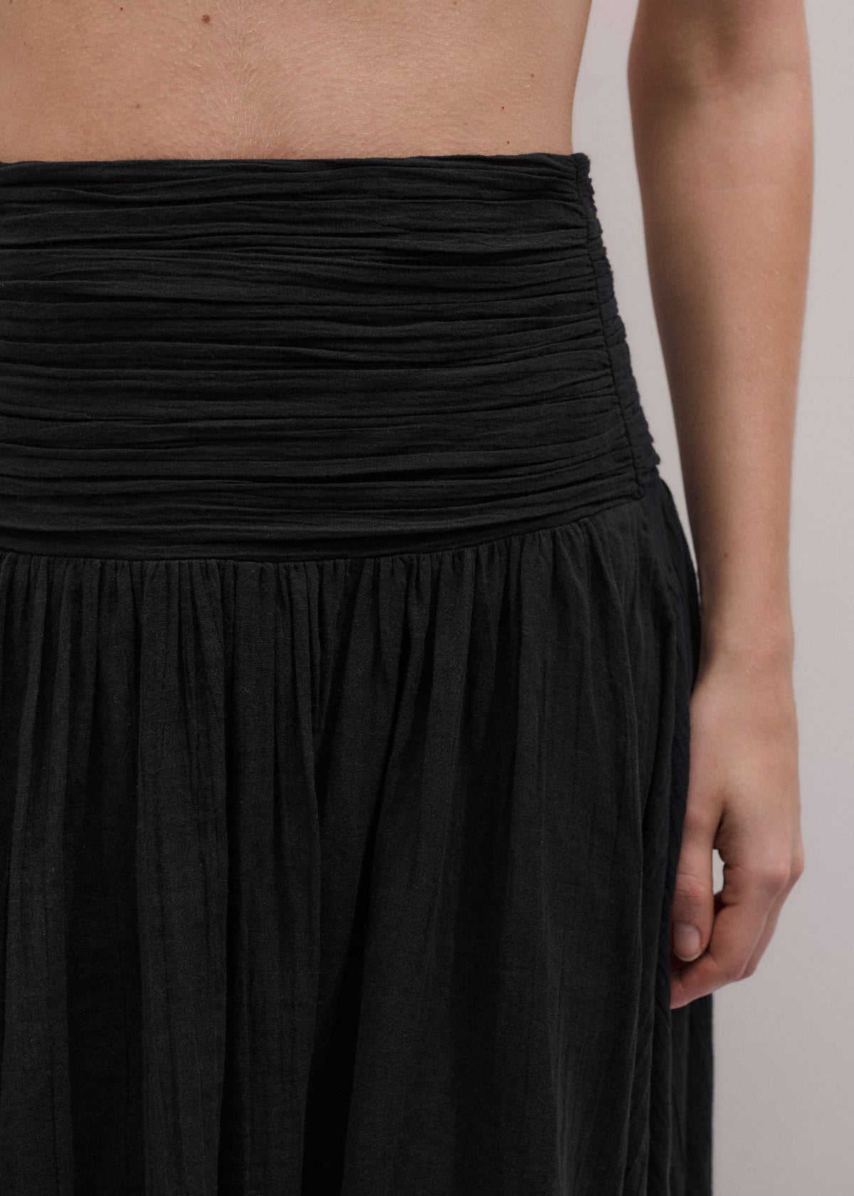 Black Relaxed Maxi Skirt | ME+EM