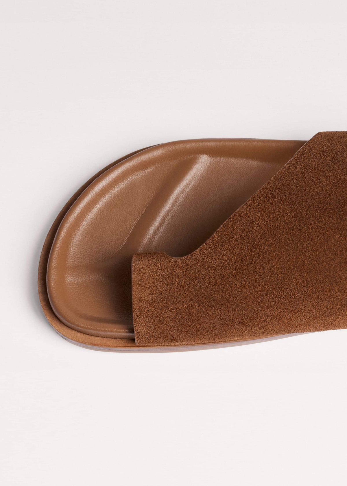 Tan Brown Asymmetric Sandal | ME+EM