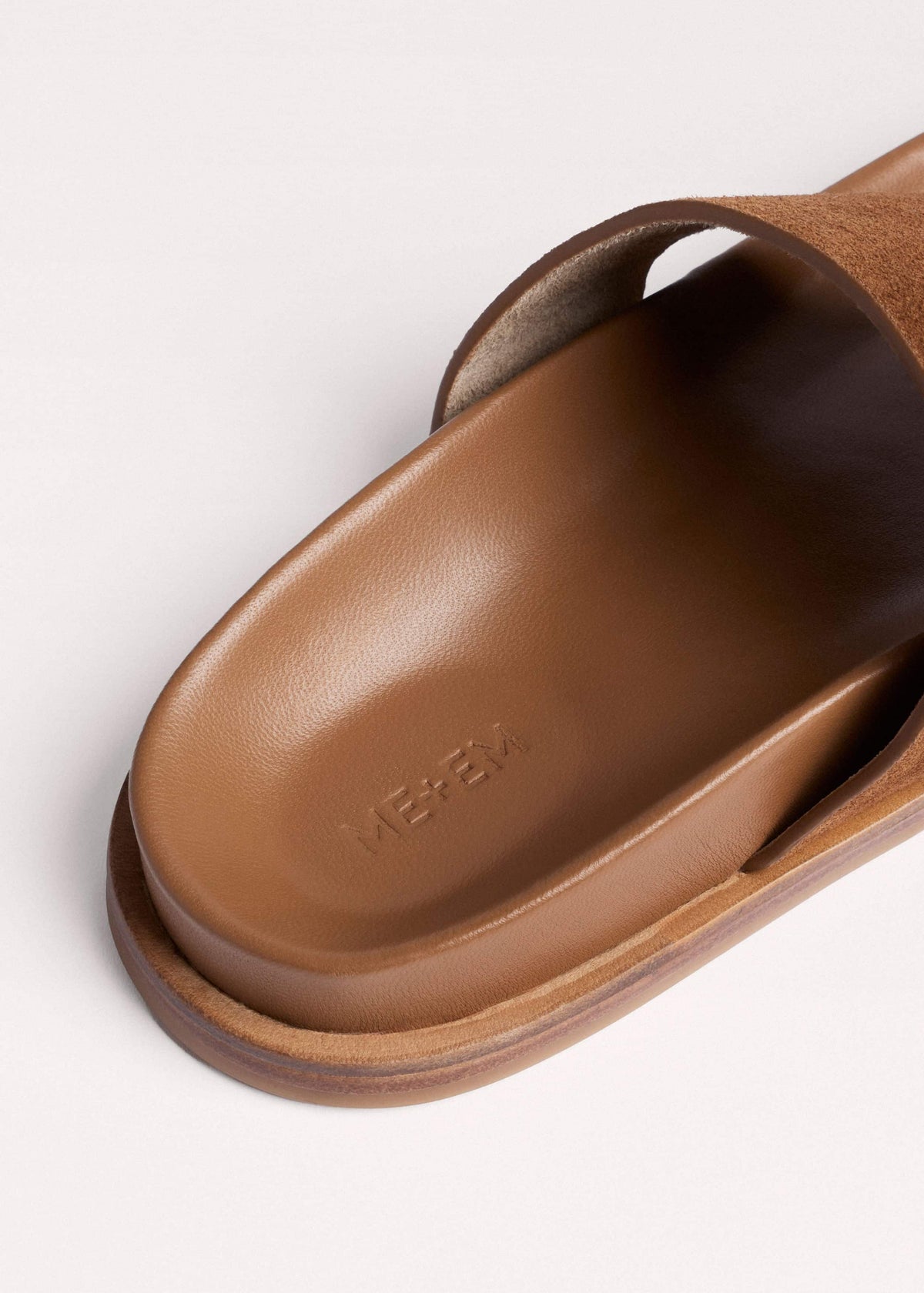 Tan Brown Asymmetric Sandal | ME+EM