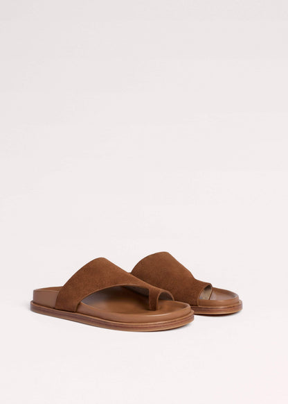 Tan Brown Asymmetric Sandal | ME+EM
