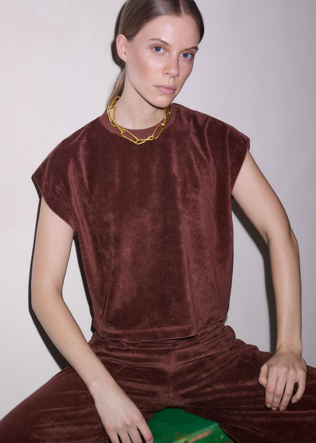 Cinnamon Brown Relaxed Jogger Set | ME+EM