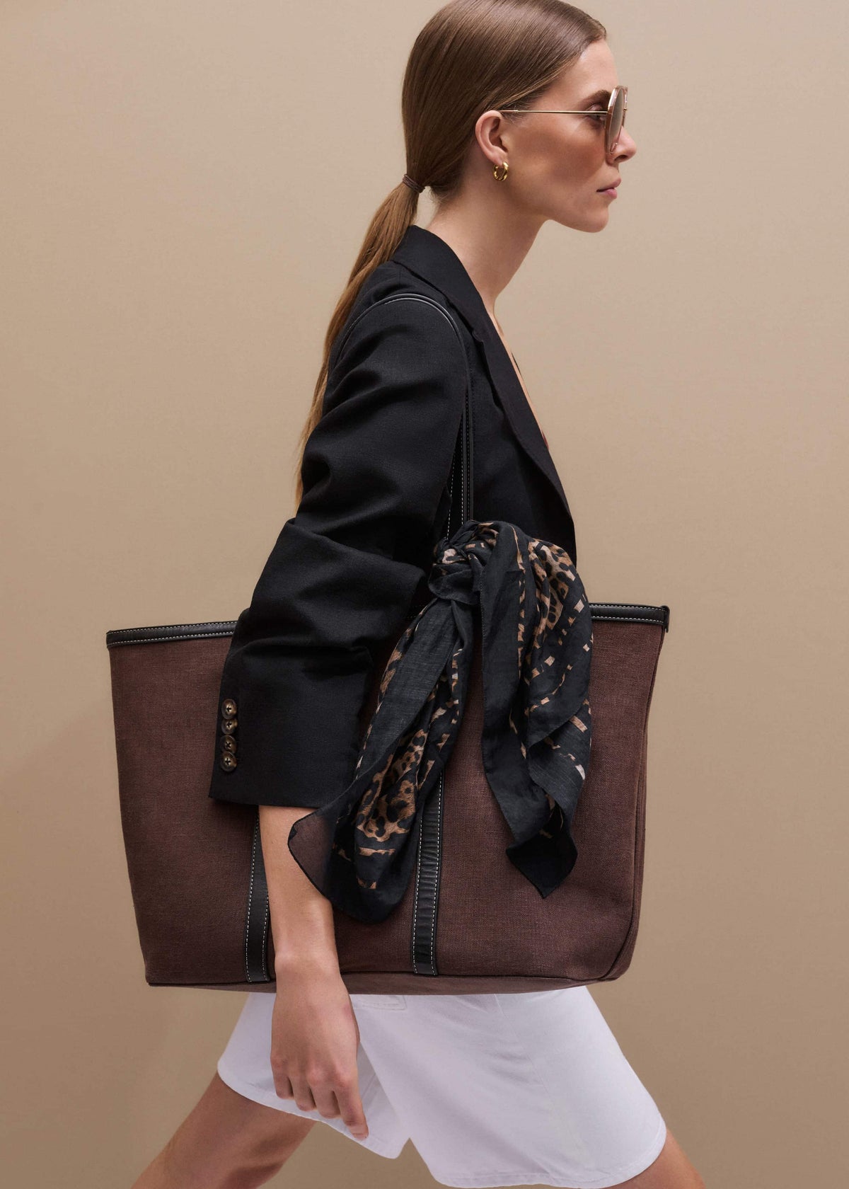 Brown Reversible Tote | ME+EM