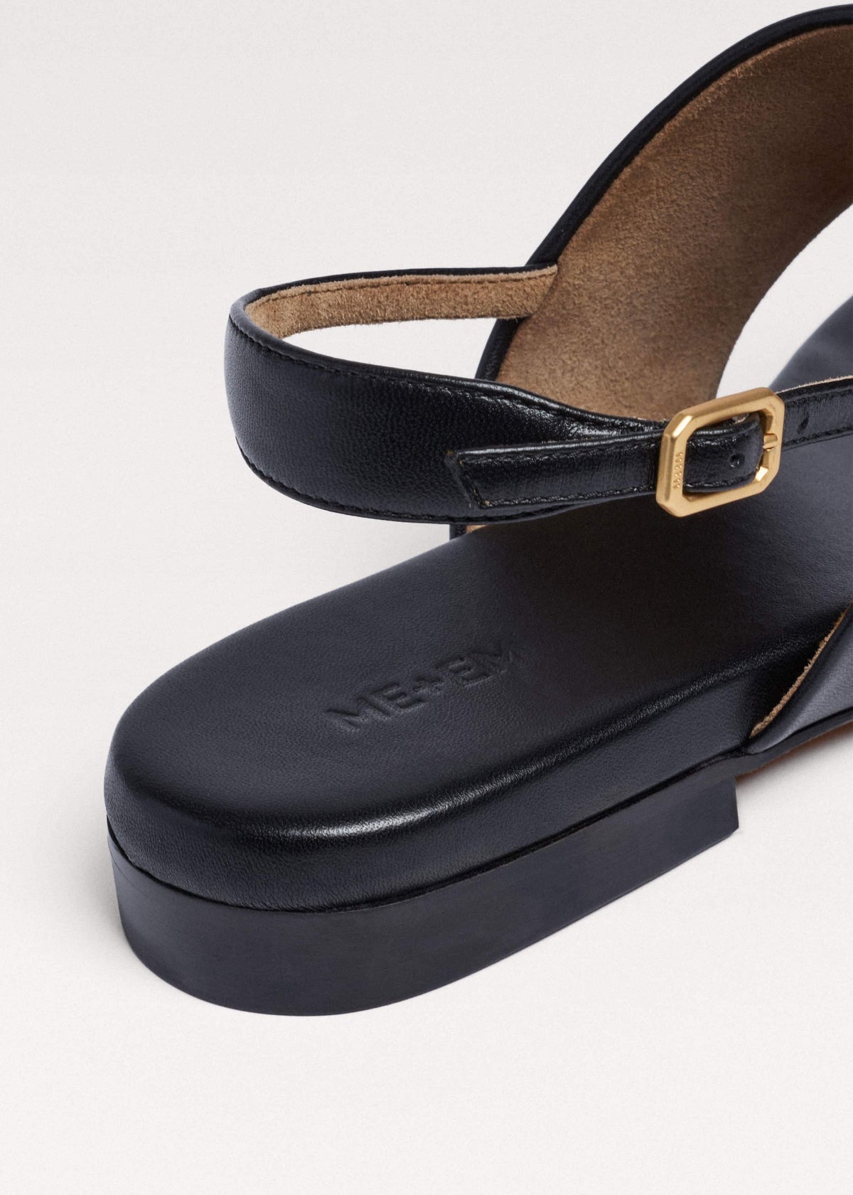 Black Minimal Sandal | ME+EM