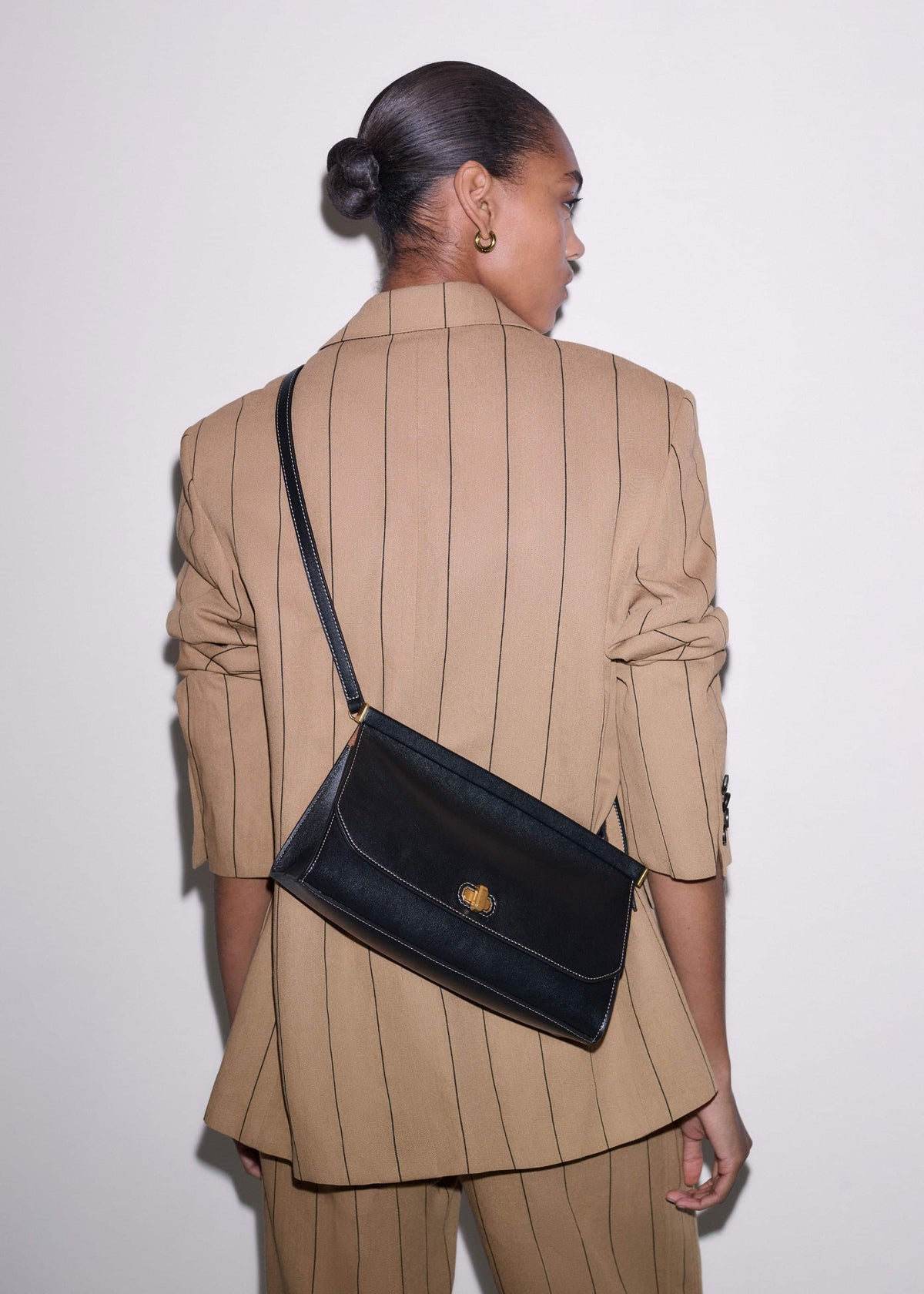 Black Tailored Clutch Bag | ME+EM