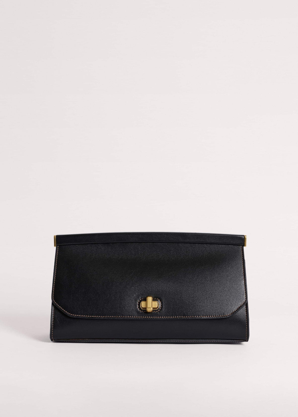 Black Tailored Clutch Bag | ME+EM