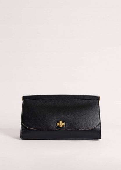 Black Tailored Clutch Bag | ME+EM