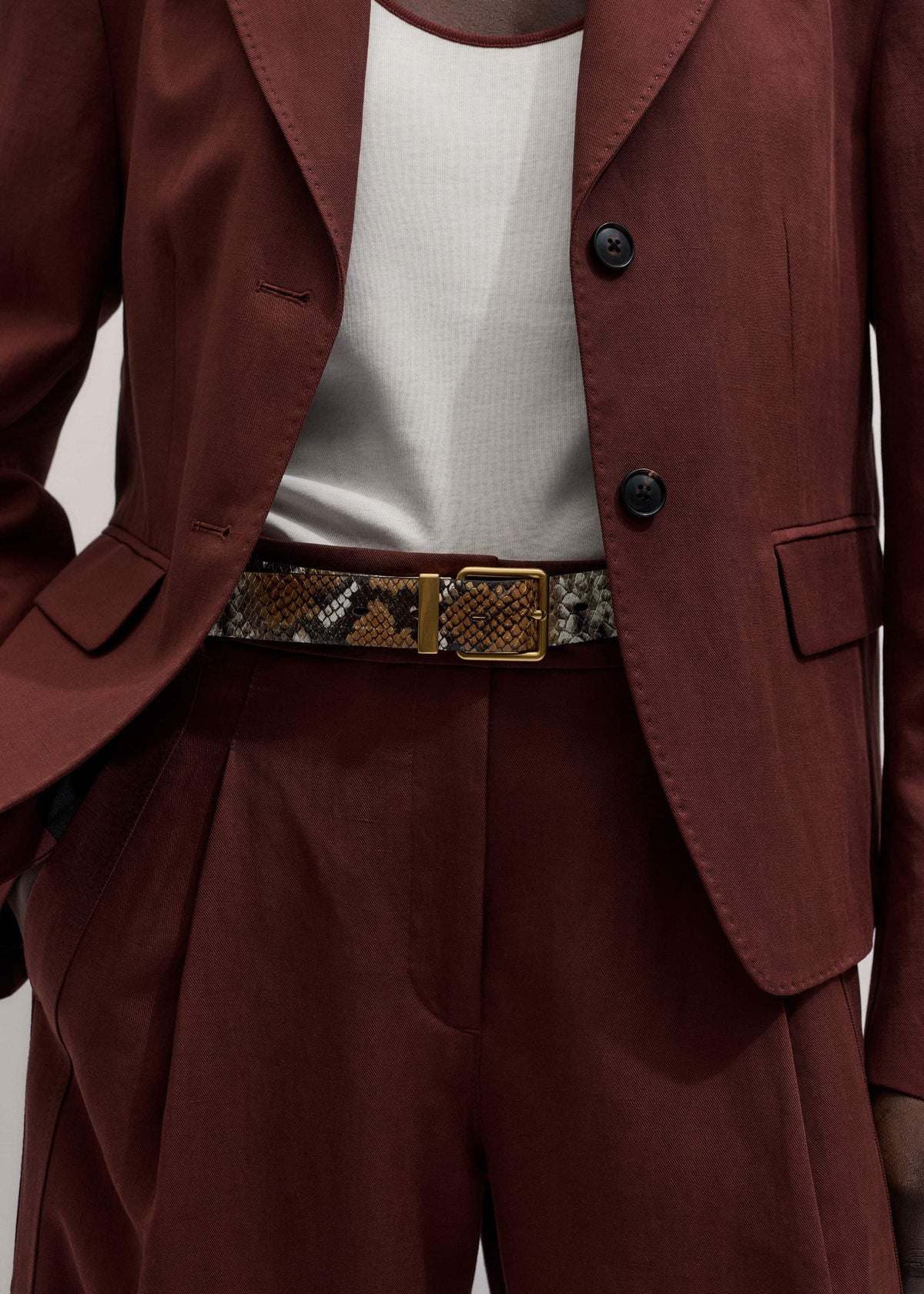 Cinnamon Brown Icon Oversized Blazer Suit | ME+EM