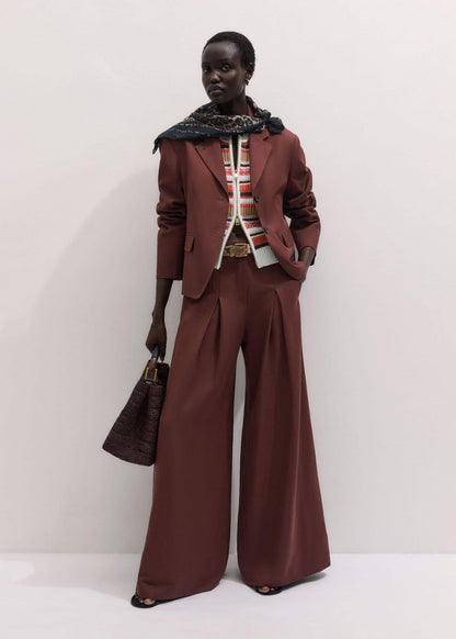 Cinnamon Brown Icon Oversized Blazer Suit | ME+EM
