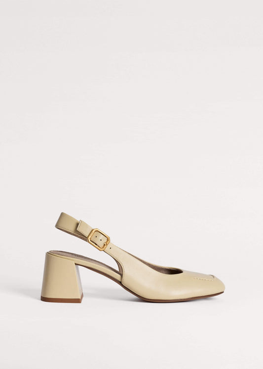Cream Occasion Slingback Heel | ME+EM