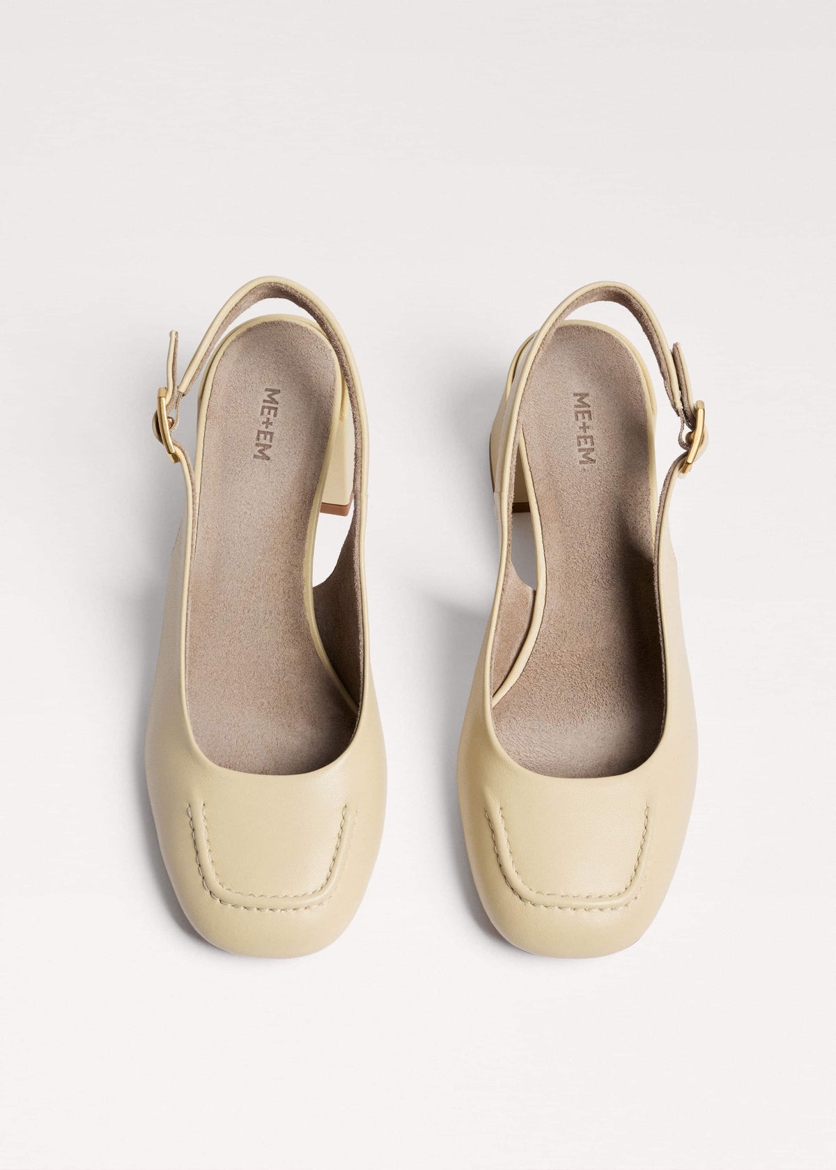Cream Occasion Slingback Heel | ME+EM