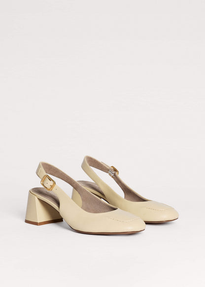 Cream Occasion Slingback Heel | ME+EM