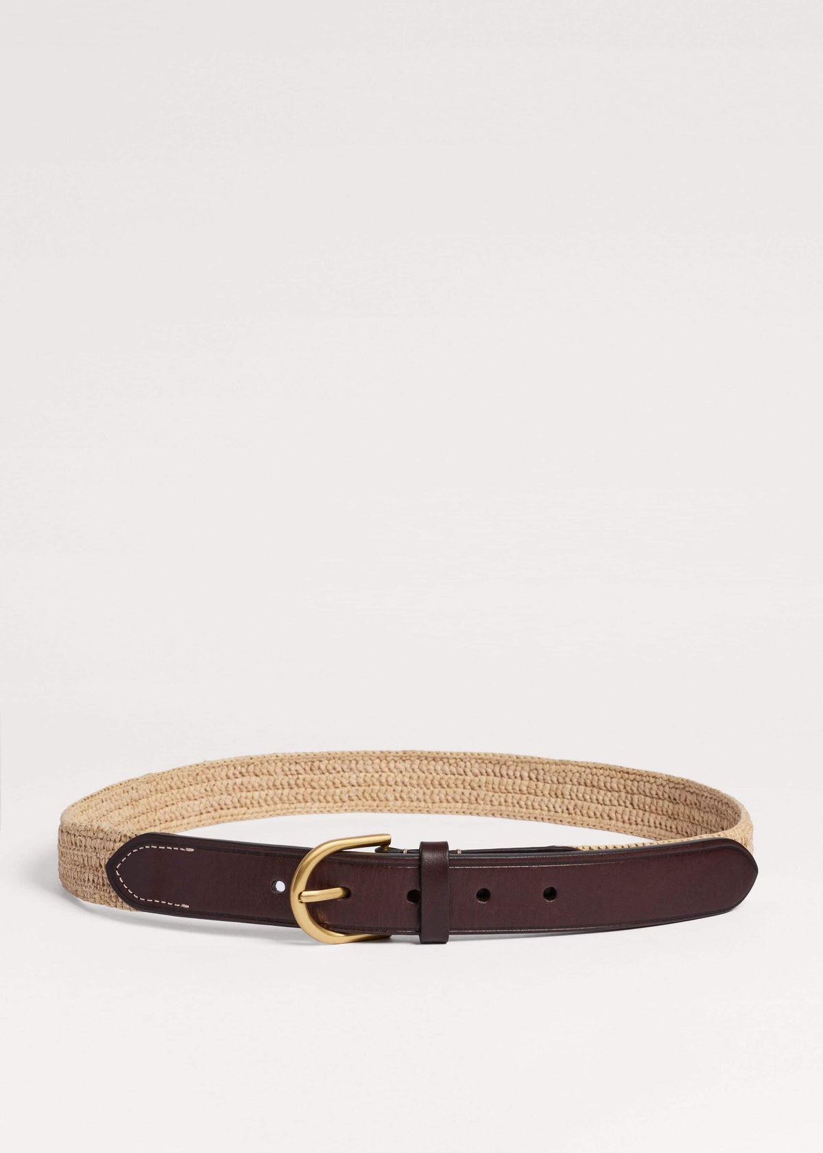 Natural Round Raffia Summer Belt | ME+EM