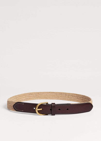 Natural Round Raffia Summer Belt | ME+EM