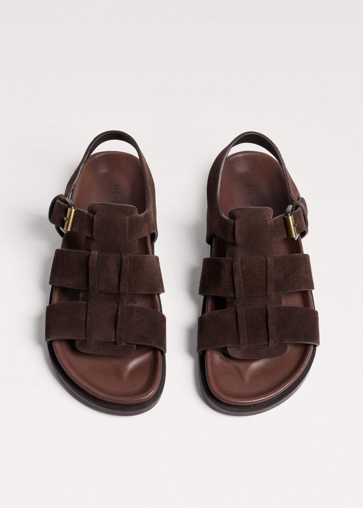 Dark Brown Open Toe Fisherman Sandal | ME+EM