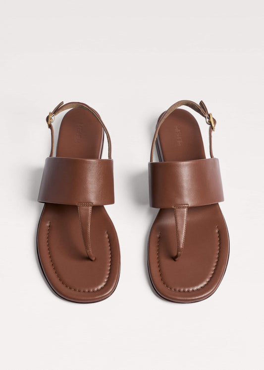 Brown Minimal Sandal | ME+EM