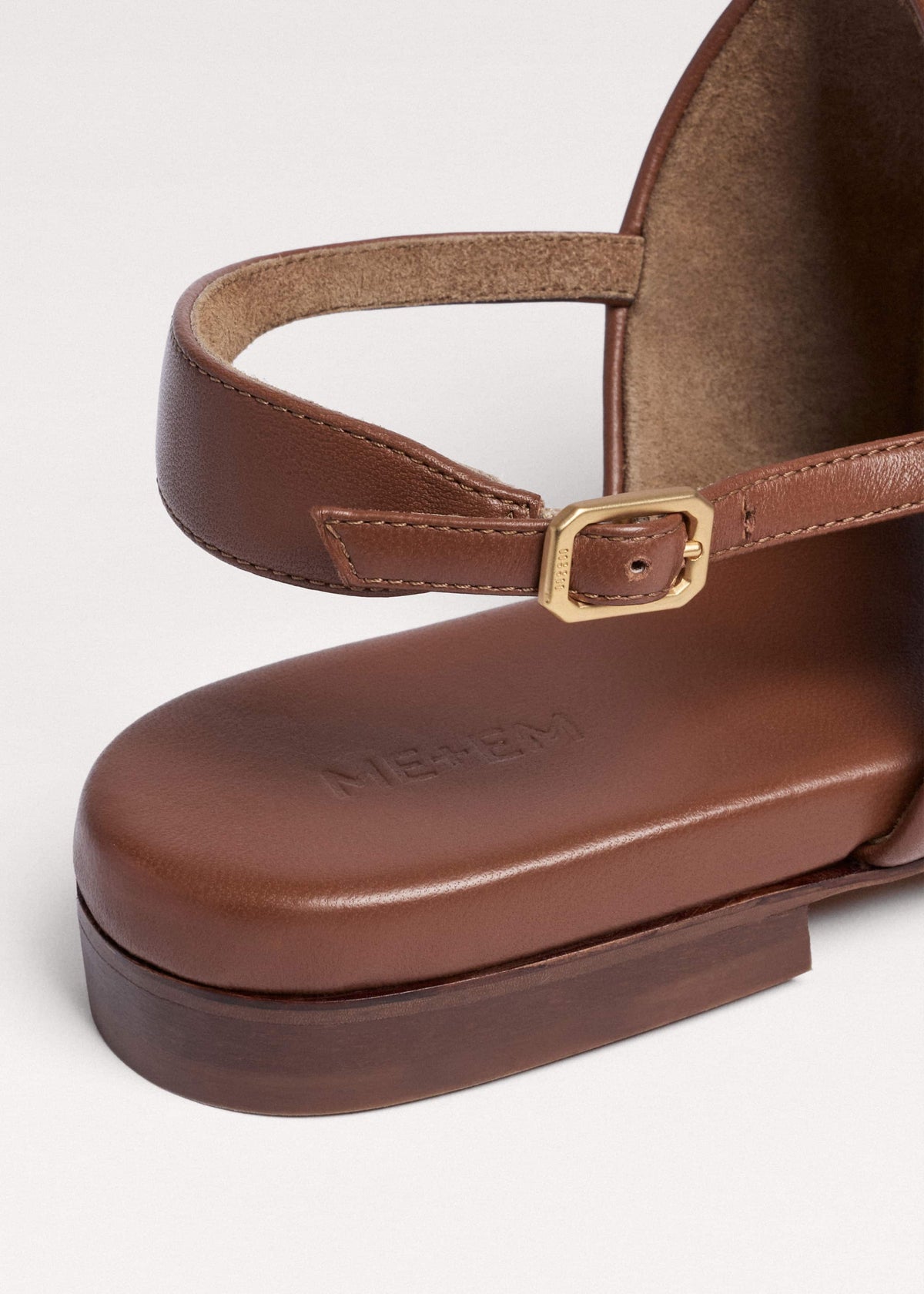 Brown Minimal Sandal | ME+EM