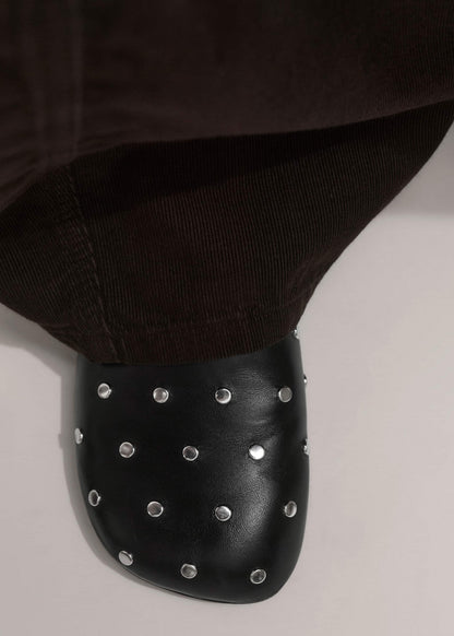 Black Studded Slipper | ME+EM