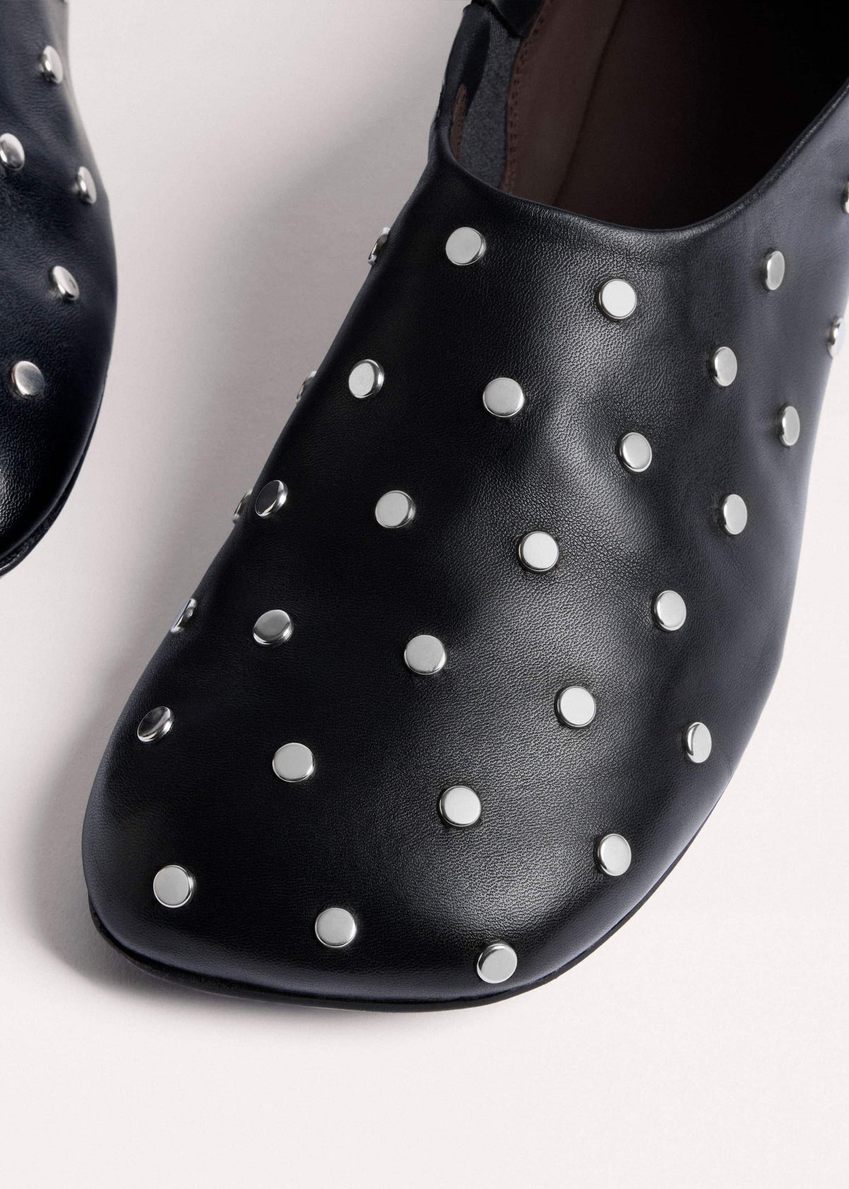 Black Studded Slipper | ME+EM