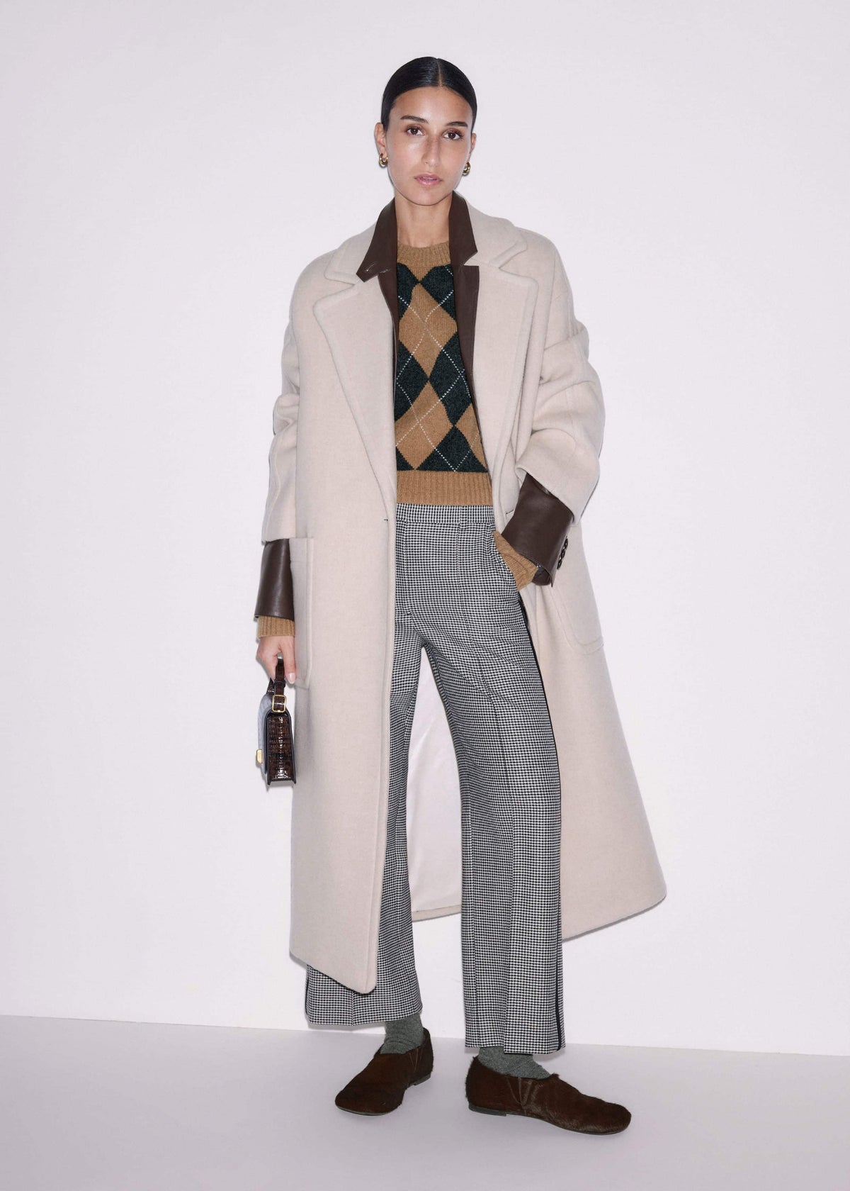 Brown Asymmetric Slipper | ME+EM