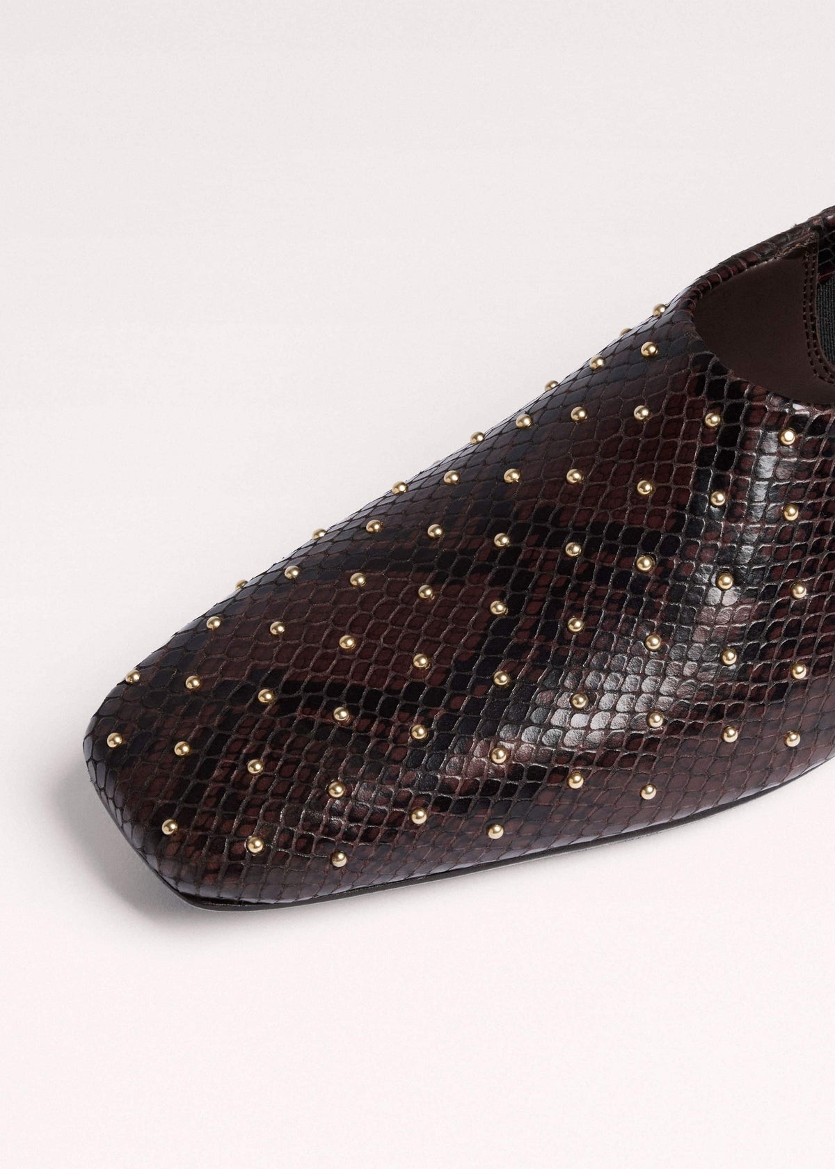 Brown Square Toe Slipper | ME+EM