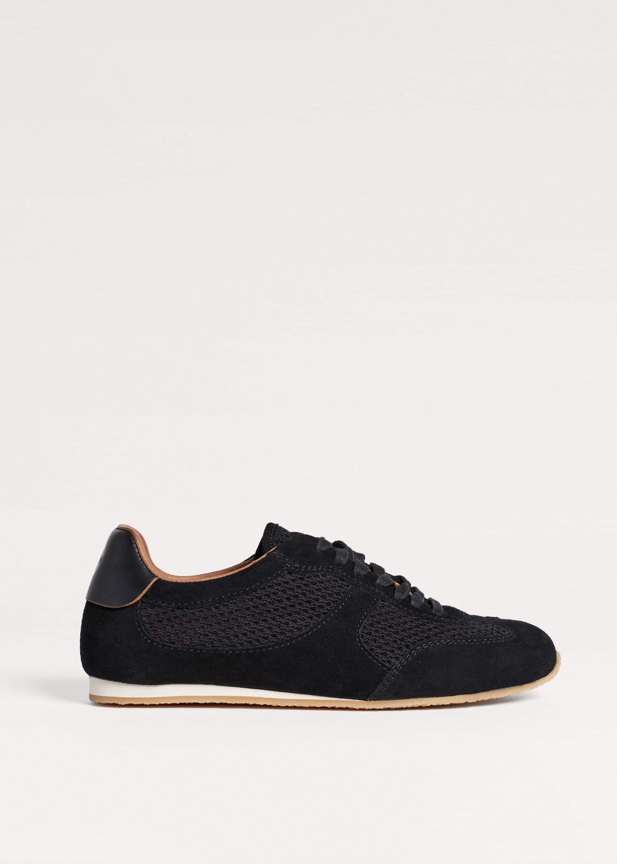 Black Mesh Retro Runner Sneaker | ME+EM