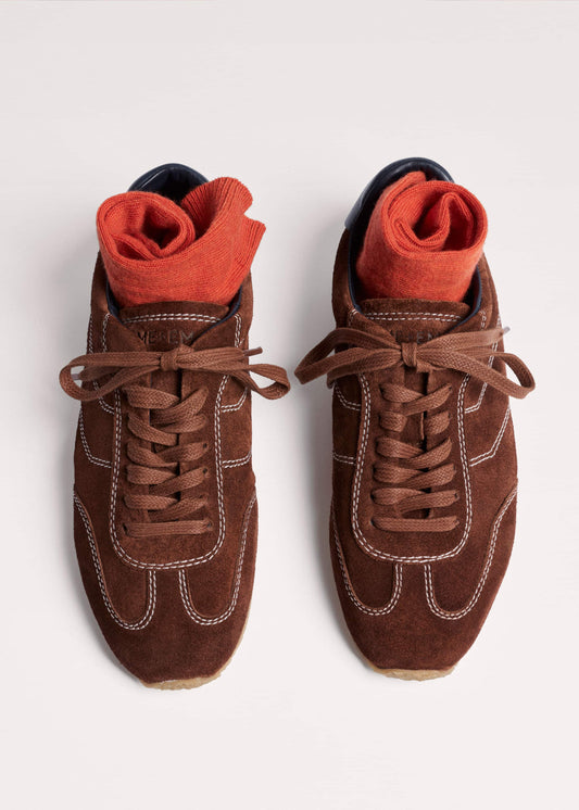 Brown Retro Runner Sneaker | ME+EM