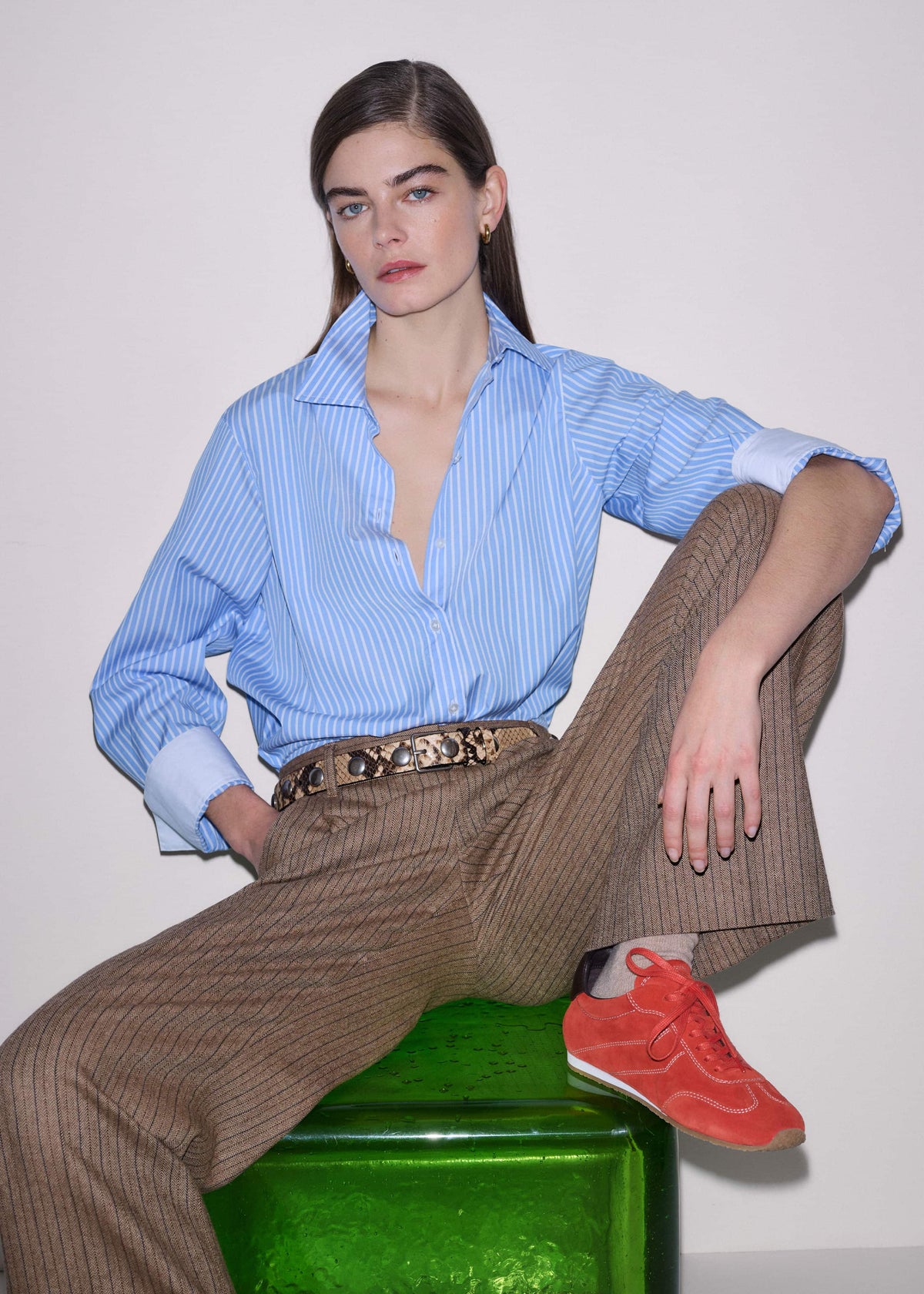 Orange Retro Runner Sneaker | ME+EM