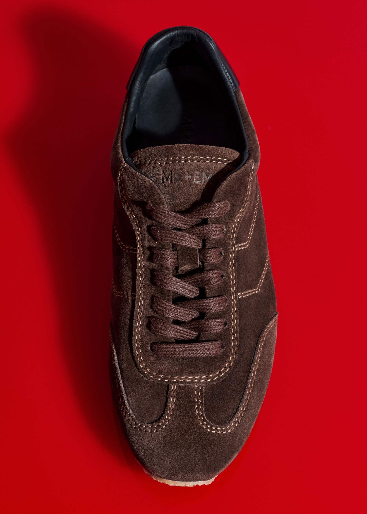 Brown Retro Runner Sneaker | ME+EM