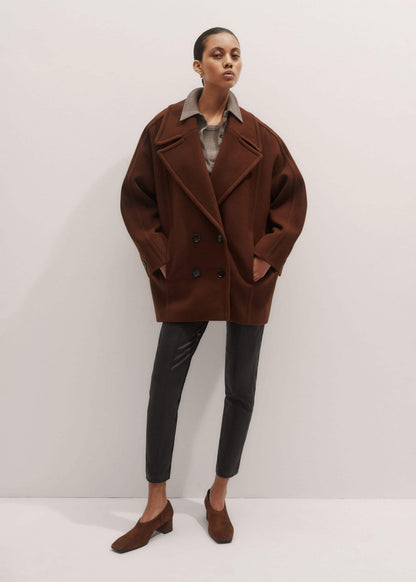 Brown High Front Block Heel | ME+EM