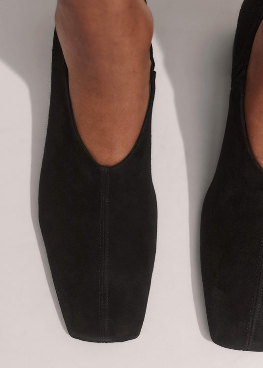 Black High Front Block Heel | ME+EM